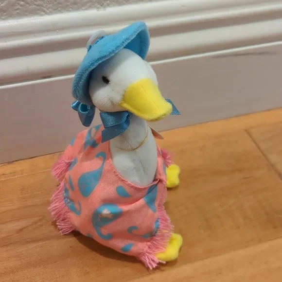 ✅NWT Mother Goose Nursery plush rainbow designs Peter rabbit vintage plush Duck - Picture 2 of 10